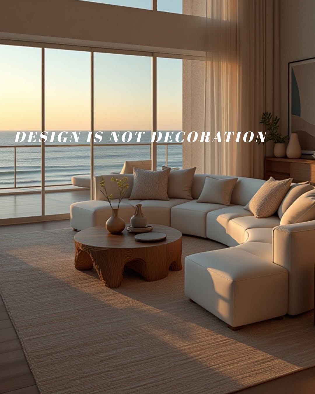 Дизайн на балансе, спокойствии и качестве.