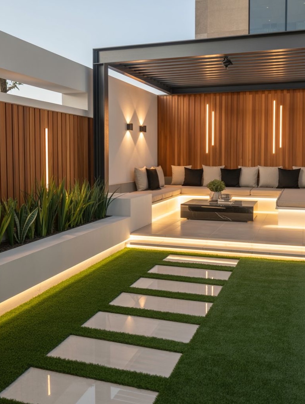 Двор для вечернего отдыха.